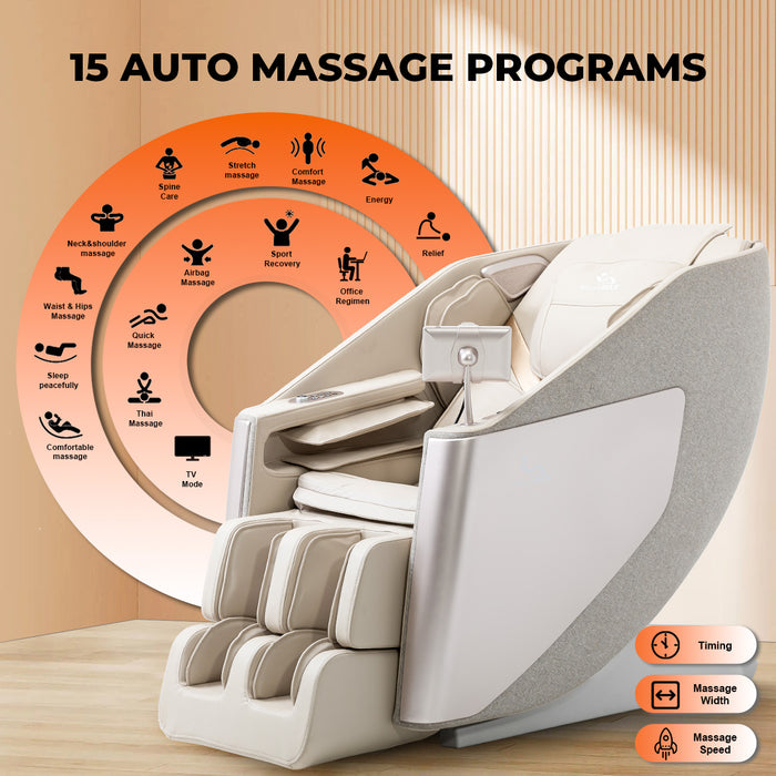 MassaMAX A305 2025  Version Full Body Massage Chair,Zero Gravity Recliner,With Heat , Foot Massage,Bluetooth