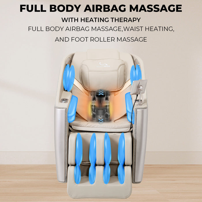 MassaMAX A305 2025  Version Full Body Massage Chair,Zero Gravity Recliner,With Heat , Foot Massage,Bluetooth