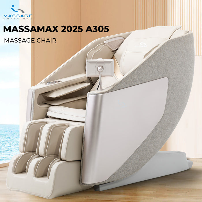 MassaMAX A305 2025  Version Full Body Massage Chair，Zero Gravity Recliner,With Heat , Foot Massage,Bluetooth