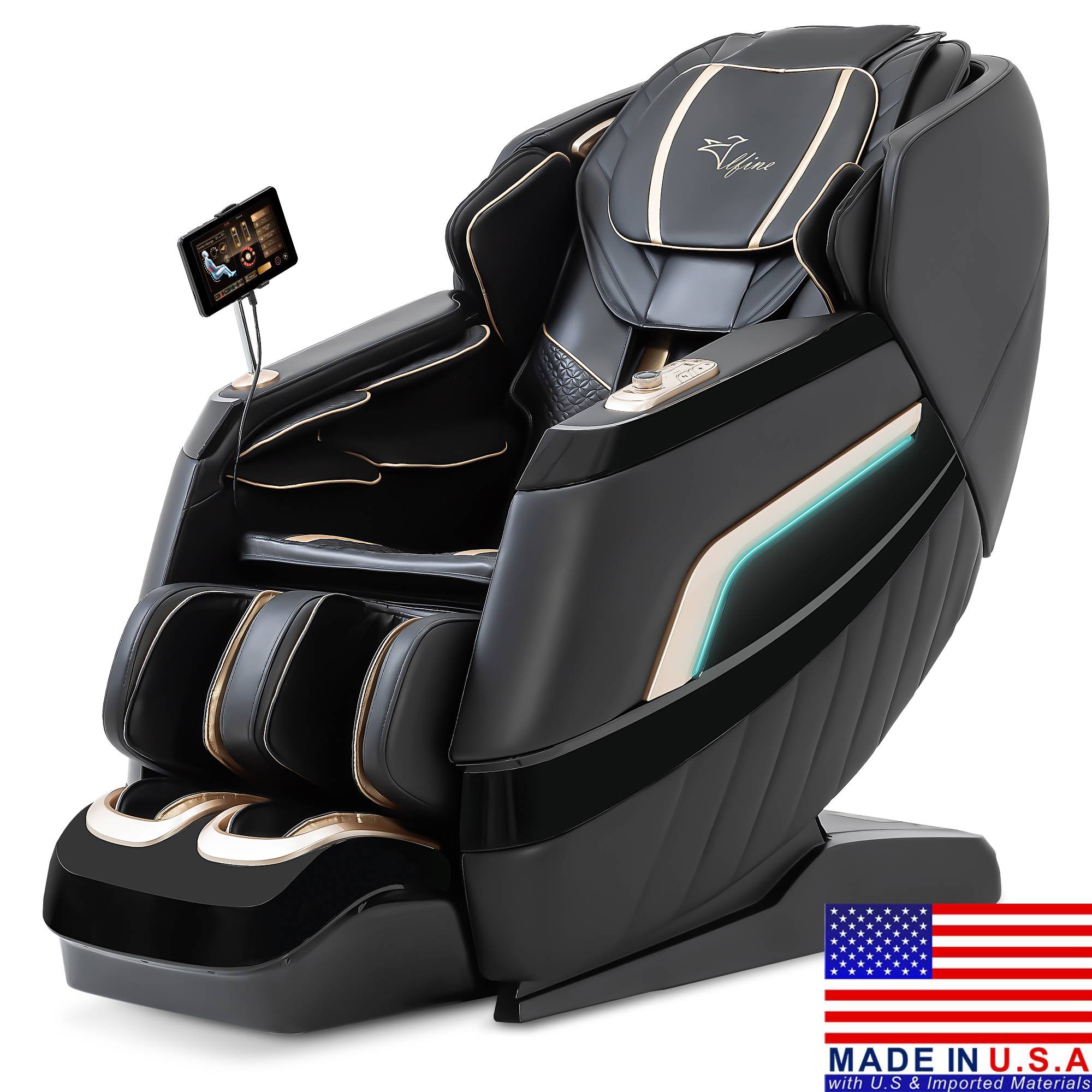 ジェネラスチャーガール フィギュリン Alfine A66 4D massage chair — MassageChairMax