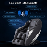 Load image into Gallery viewer, MassaMAX 2022 Massage Chair Recliner, Zero Gravity Full Body Yoga Stretching with Intelligent AI Voice Control-Black